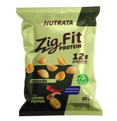 SALGADINHO ASSADO MILHO LEMON PROT 12G NUTRATA 40G