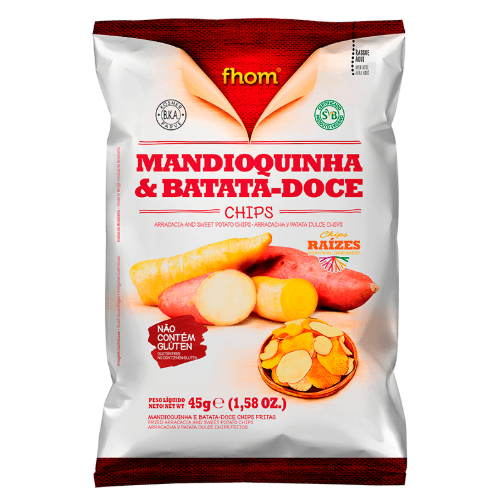 SNACK CHIPS MANDIOQUINHA45G FHOM