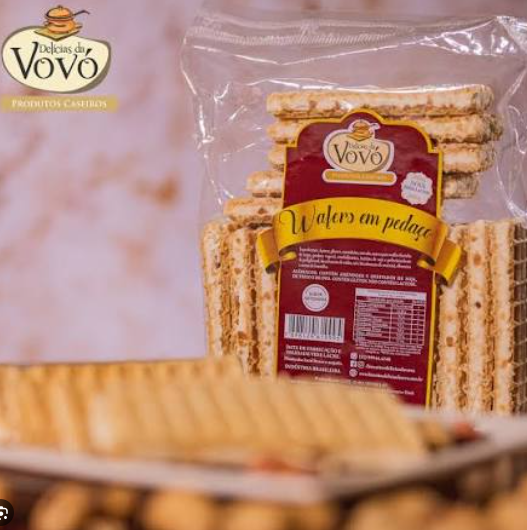 WAFER PEDACOS DELICIAS DA VOVO 250G