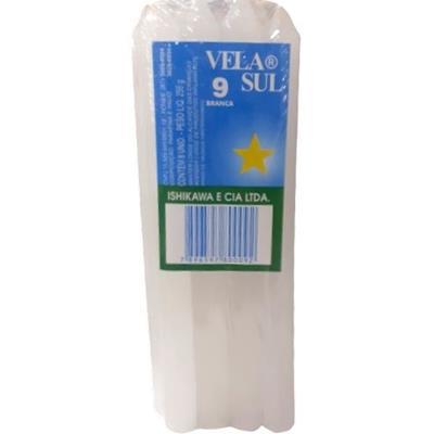 VELA ENCARTELADA BRANCA Nº9