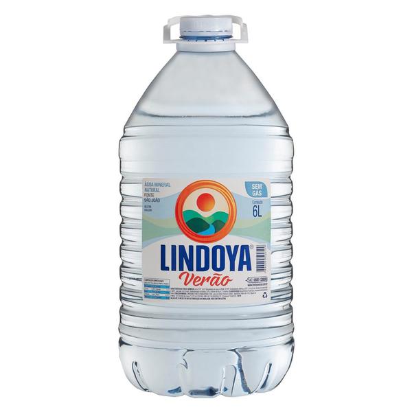 AGUA MINERAL LINDOYA S/GAS 6LT