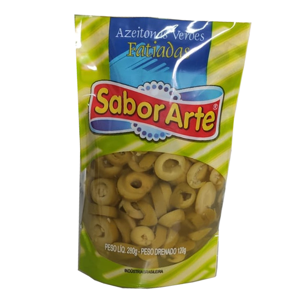 AZEITONA SABORARTE VERDE FATIADA 120G