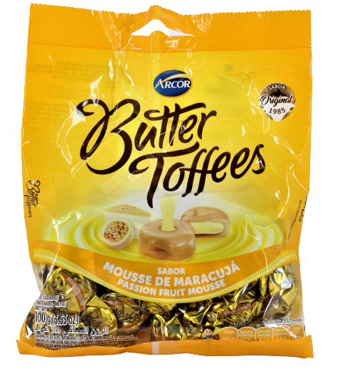 BALA  BUTTER TOFFEES MARACUJA 90G