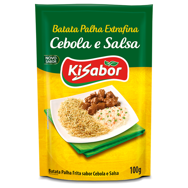 BATATA PALHA KISABOR 100G CEBOLA E SALSA