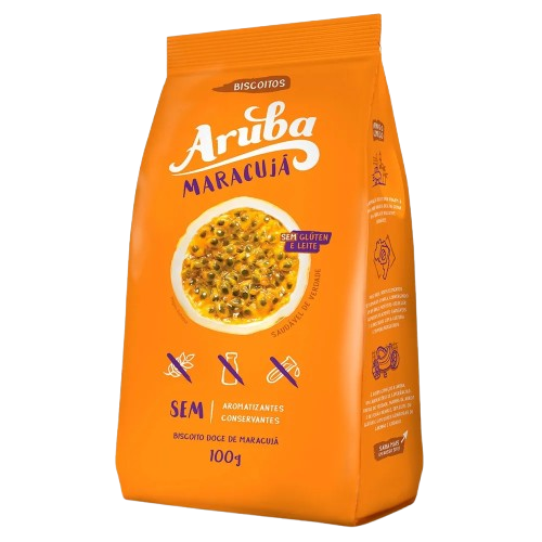 BISC DOCE ARUBA MARACUJA S/G ZERO 100G