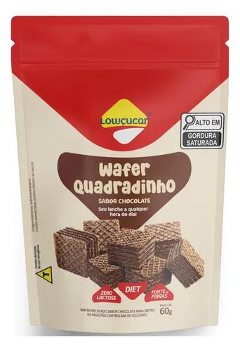 BISC WAFER LOWCUCAR QUAD CHOCOLATE 60G