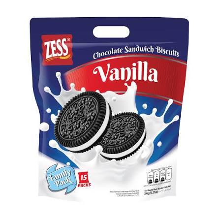 BISC ZESS CHOC SANDWICH VANILLA 294G