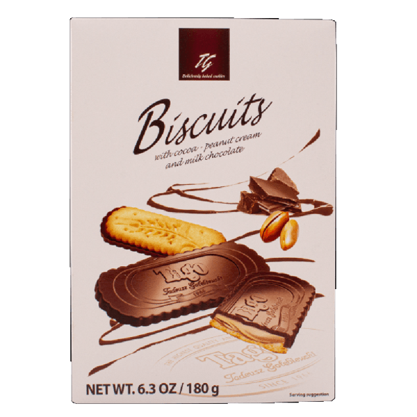 BISCUITS CREME DE CHOC E AMENDOIM 180G