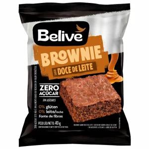 BROWNIE BELIVE D.LEITE ZERO 40G