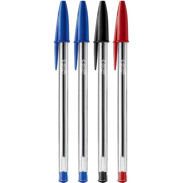 CANETA BIC CRISTAL DURA+ 4CORES C/4UN