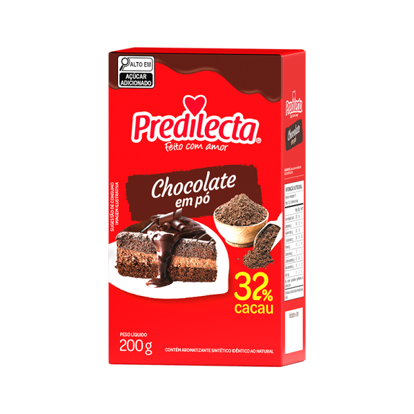 CHOC EM PO 32% CACAU PREDILECTA 200ML