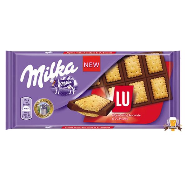 CHOCOLATE MILKA AO LEITE+LU BISCUIT 87G