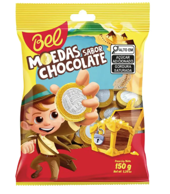 CONFEITO MOEDAS CHOCOLATE 150G