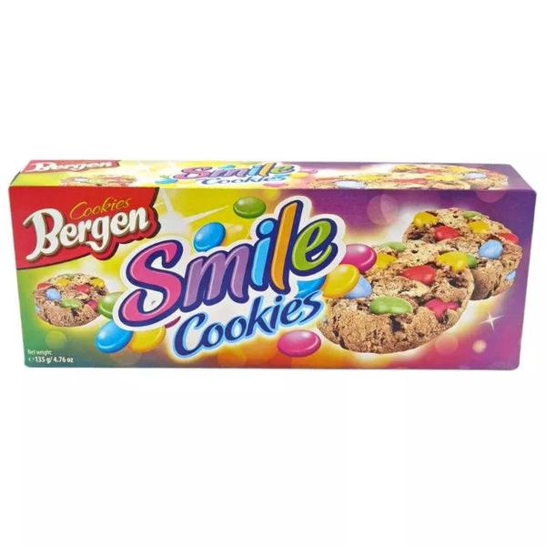 COOKIES BERGEN SMILE C/CONFEITOS 130G