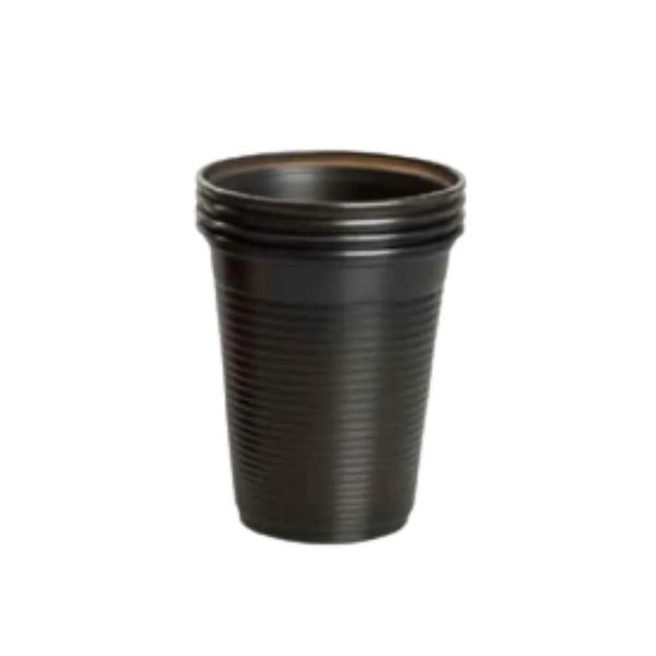 COPO PLASTICO PRETO C/50UNID