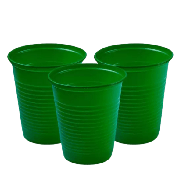 COPO PLASTICO VERDE C/50UNID