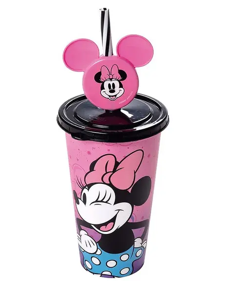COPO REFRI C/PIN MINNIE ROSA 500ML