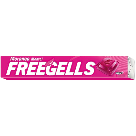 DROPS FREEGELLS MORANGO MENTOL 27,6G