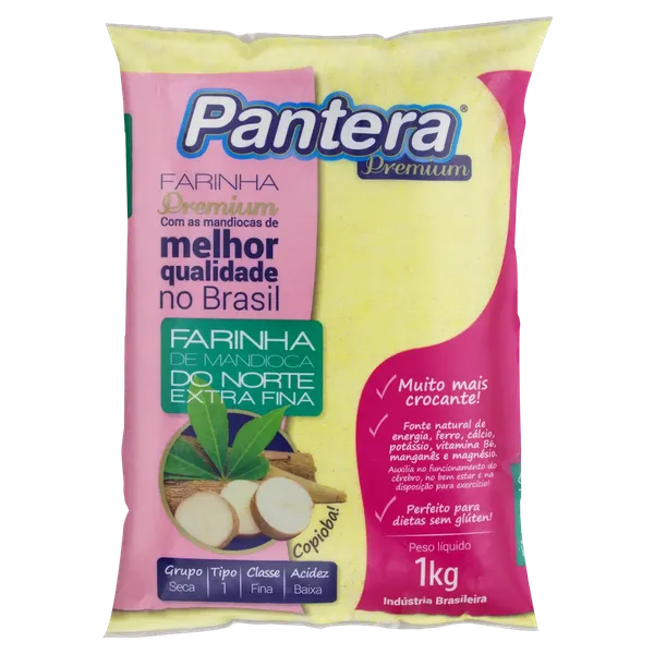 FARINHA MANDIOCA NORTE PANTERA 1KG