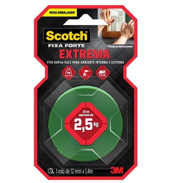 FITA D.F FIXA FORTE EXTREMA SCOTCH 2.5M