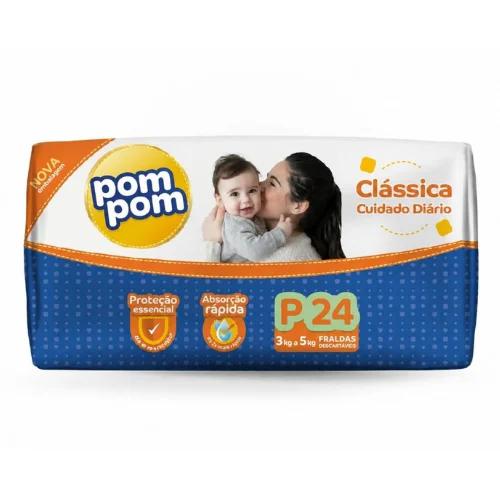 FRALDA POM POM CLASSICA JUMBO P C24