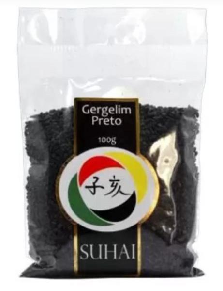 GERGELIM PRETO TORRADO 100G SUHAI