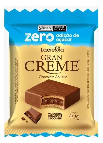 GRAN CREME CHOC/LEITE LACIELLA ZERO 40G