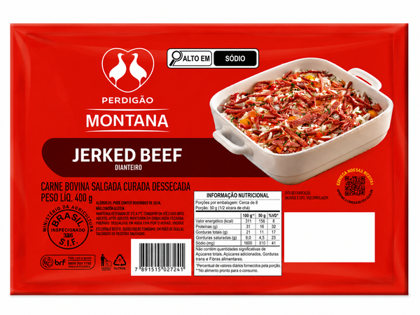 JARKED BEEF MONTANA PERD 400G