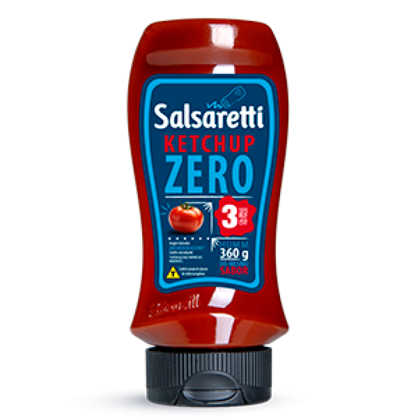KETCHUP SALSARETTI ZERO 360G