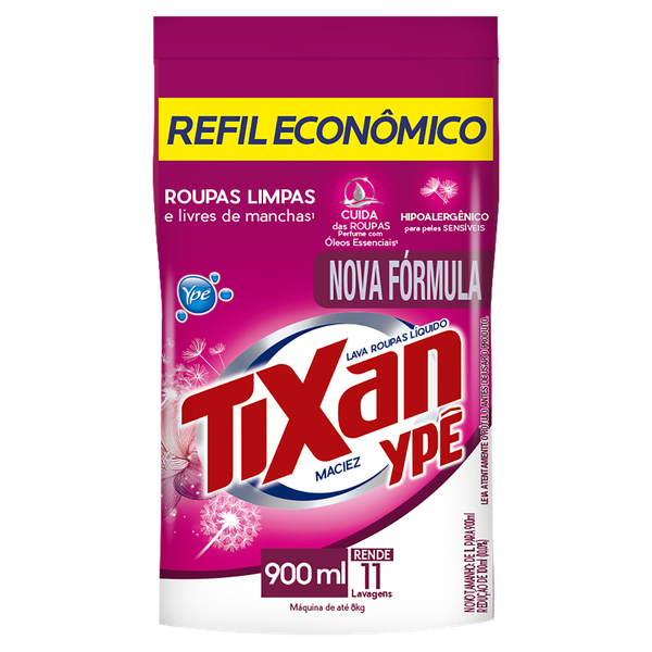 LAVA ROUPAS TIXAN REFIL LIQ.MACIEZ 900ML