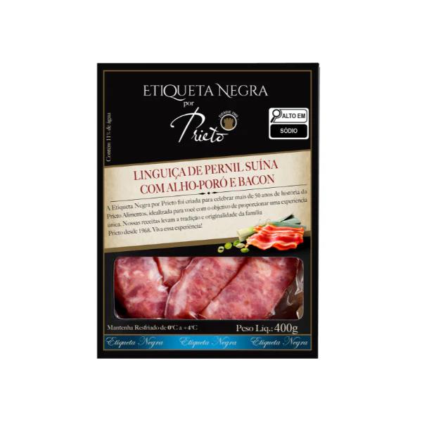LINGUICA PERNIL C/ALHO PORO BACON 400G