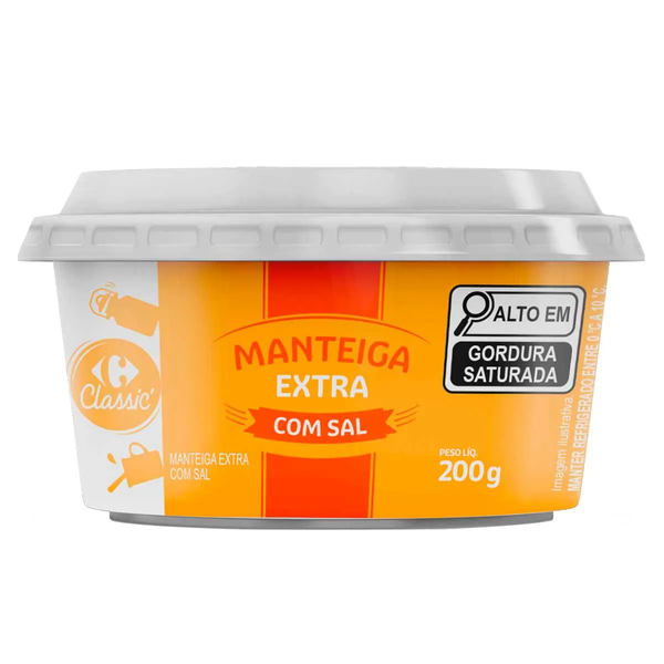 MANTEIGA AURORA EXTRA C/SAL 200G