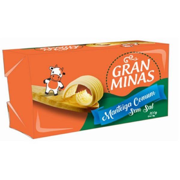 MANTEIGA GRAN MINAS S/SAL 200G