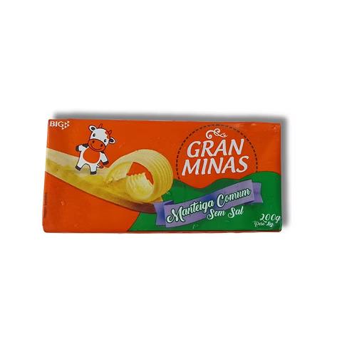 MANTEIGA GRAN MINAS TABLETE S/SAL 200G