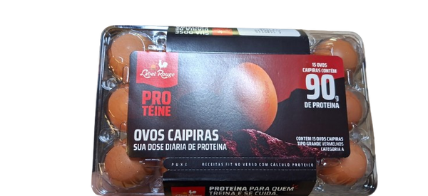 OVOS CAIPIRA GR LABEL ROUGE PROT C/15UN