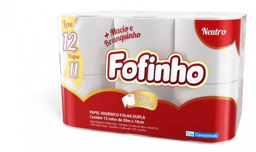 PAPEL HIG FOFINHO NATURAL F.DUPLA NEUTRO 12RLS