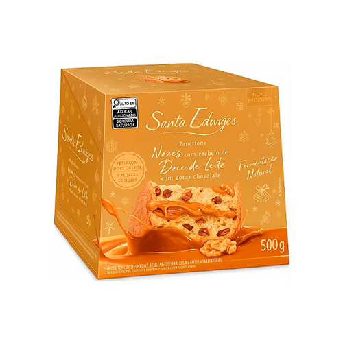 PANETONE NOZES RECH DOCE DE LEITE 500G