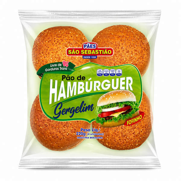 PAO DE HAMBURGUER GERG S SEBAST 220G