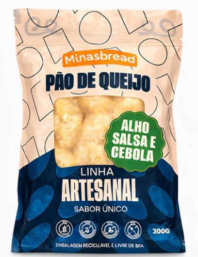 PAO DE QUEIJO SALSA/ALHO E CEBOLA 300G