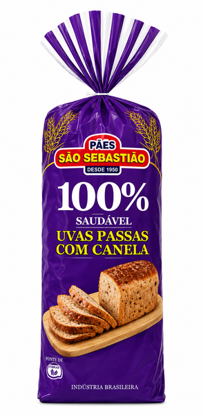 PAO FORMA S SEB UVA PASSA CANELA 400G