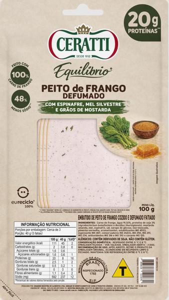 PEITO DE FRANGO CERATTI DEF C/MEL 100G