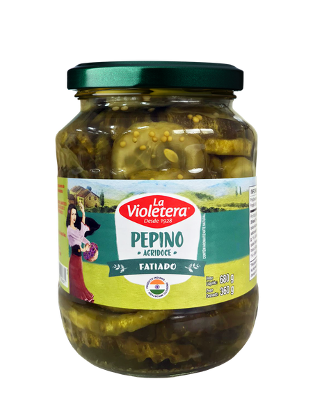 PEPINO FATIADO AGRIDOCE 360G