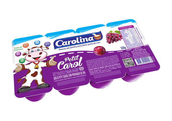 PETIT SUISSE CAROLINA UVA 320G