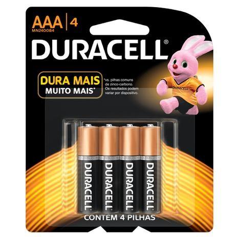 PILHA DURACELL AAA C/4