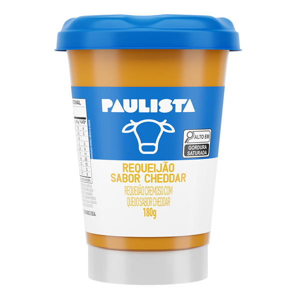 REQUEIJAO PAULISTA CHEDDAR POTE 180GR