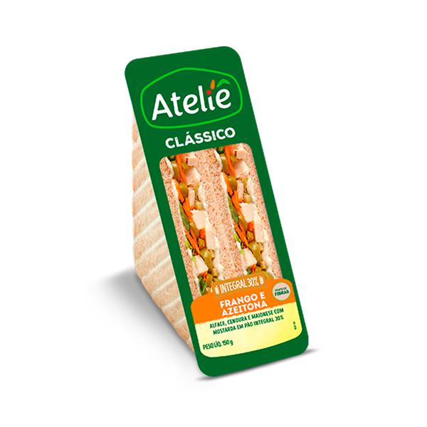 SANDUICHE CLAS ATELIE FGO/AZEITONA 150G