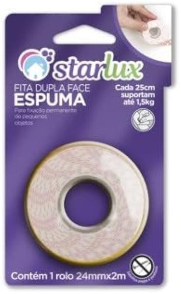 STARLUX FITA DUPLA FACE ESP 24MM