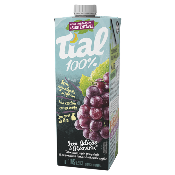 SUCO NECTAR TIAL 100% UVA 1L