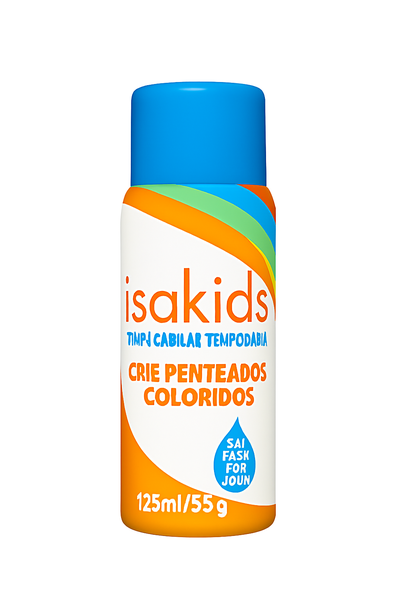 TINT SPRAY P/CABELO  ISAKIDS AZUL 125ML