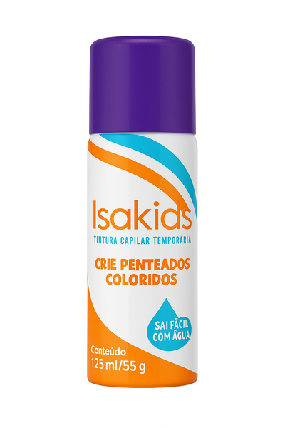 TINT SPRAY P/CABELO  ISAKIDS ROXO 125ML